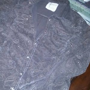 Adiktd Girls corduroy button down shirt